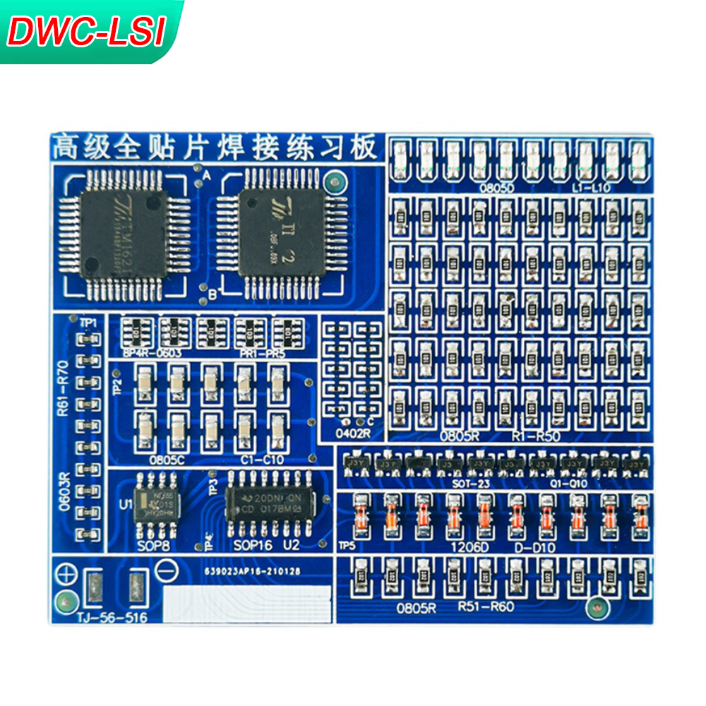 Diy Electronics Components Kit - SMD/SMT Components Soldering Practice Board Electronic