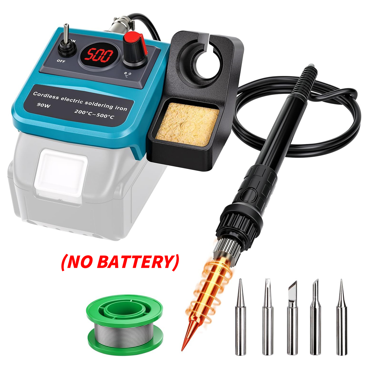 Soldering Iron Kit - 90W LED Digital Cordless Soldering Iron