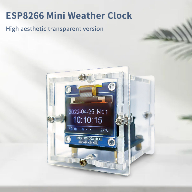 ESP8266 Mini Weather Clock Kit - огляд і ціна Diy Electronics Repair Kit
