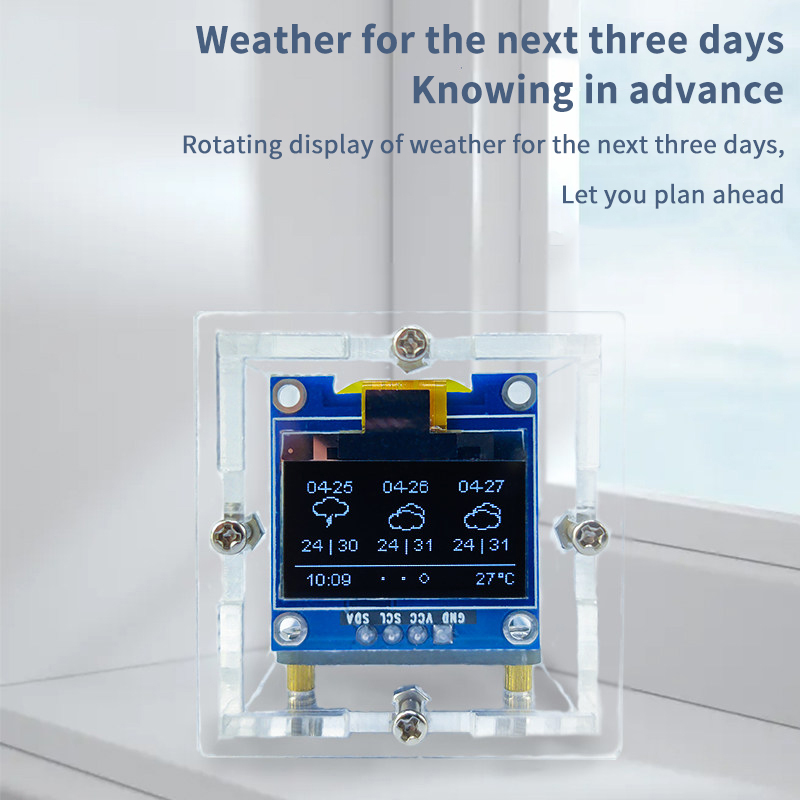 ESP8266 Mini Weather Clock Kit - огляд і ціна Diy Electronics Repair Kit