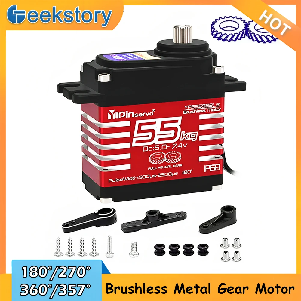 55kg Digital Servo 7.4V 180/27 - огляд і ціна Servo Motor Sg90