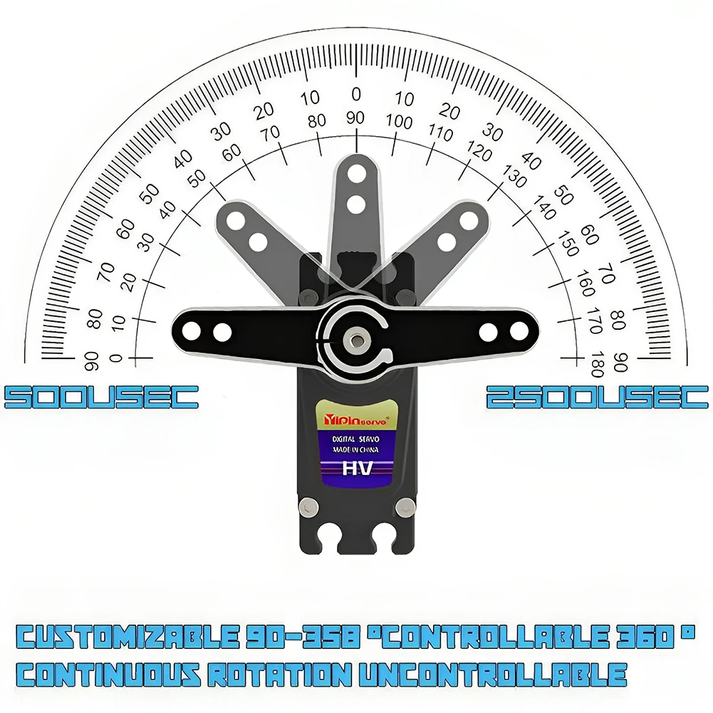 55kg Digital Servo 7.4V 180/27 - огляд і ціна Servo Motor Sg90