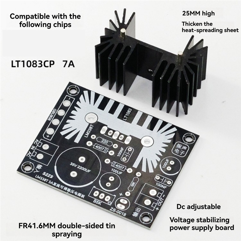 ABZZ-LT1083 7A Output Adjustab - огляд і ціна Diy Electronics Power Supply