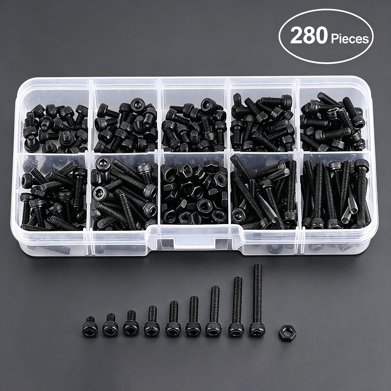 M3 Black Hex Socket Head Cap S - огляд і ціна Diy Electronics Components Kit
