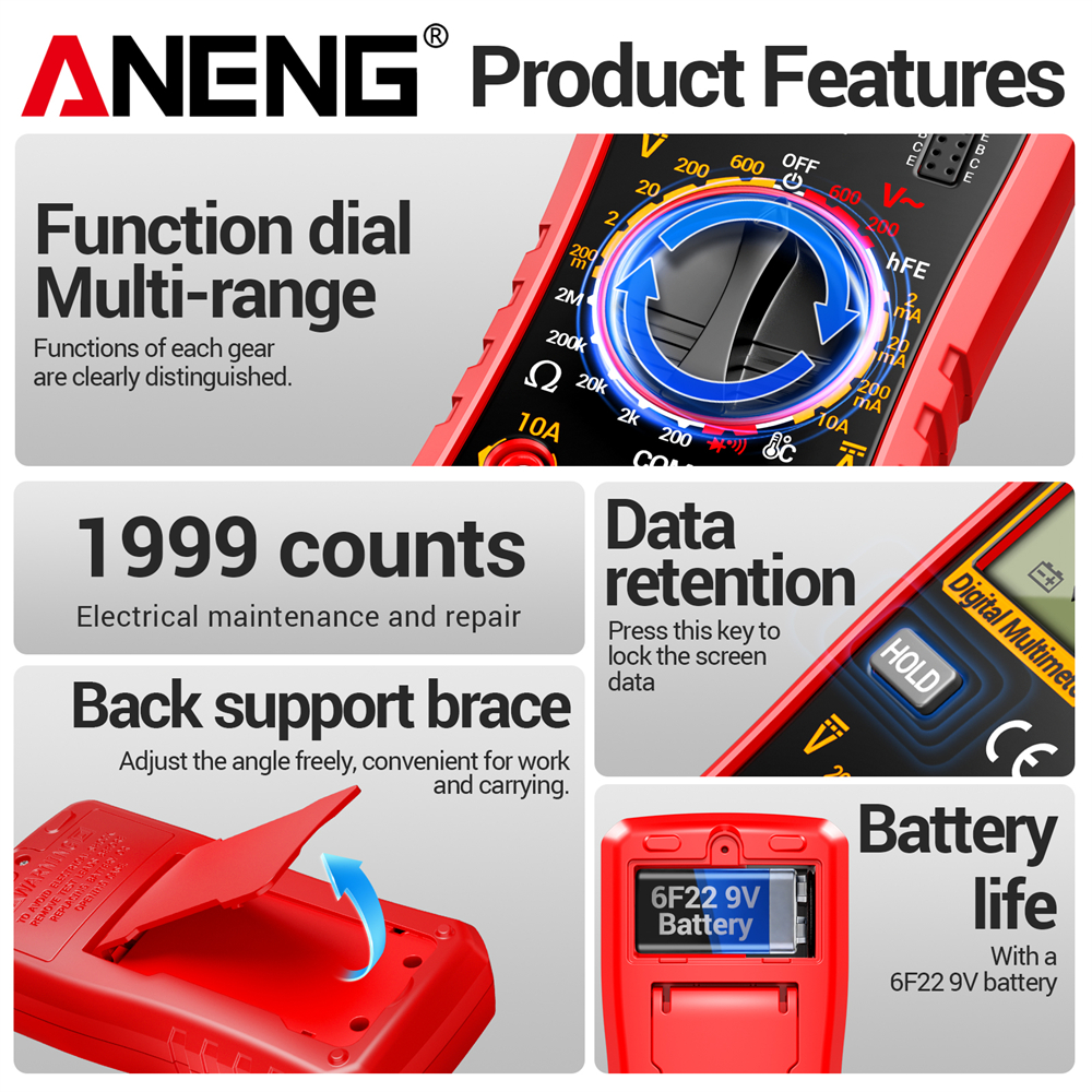 ANENG SZ853 High Precision Mul - огляд і ціна Useful Diy Electronics