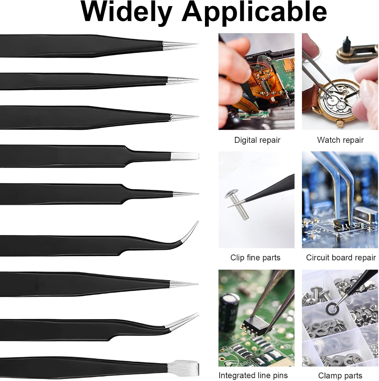 Precision Anti-static Tweezers - огляд і ціна Soldering Iron Kit