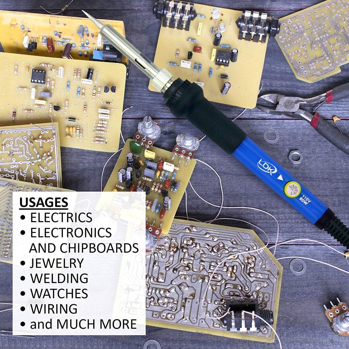 Soldering Iron Kit 60W with Ad - огляд і ціна Soldering Iron Kit