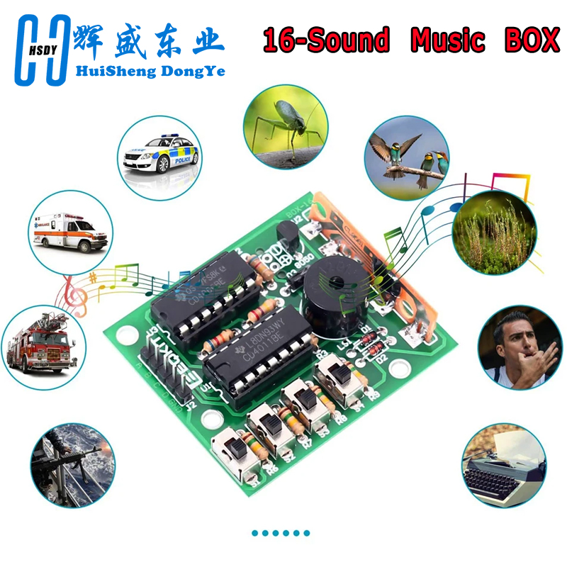 16 Music Sound Box BOX-16 Boar - огляд і ціна Diy Electronics Kids