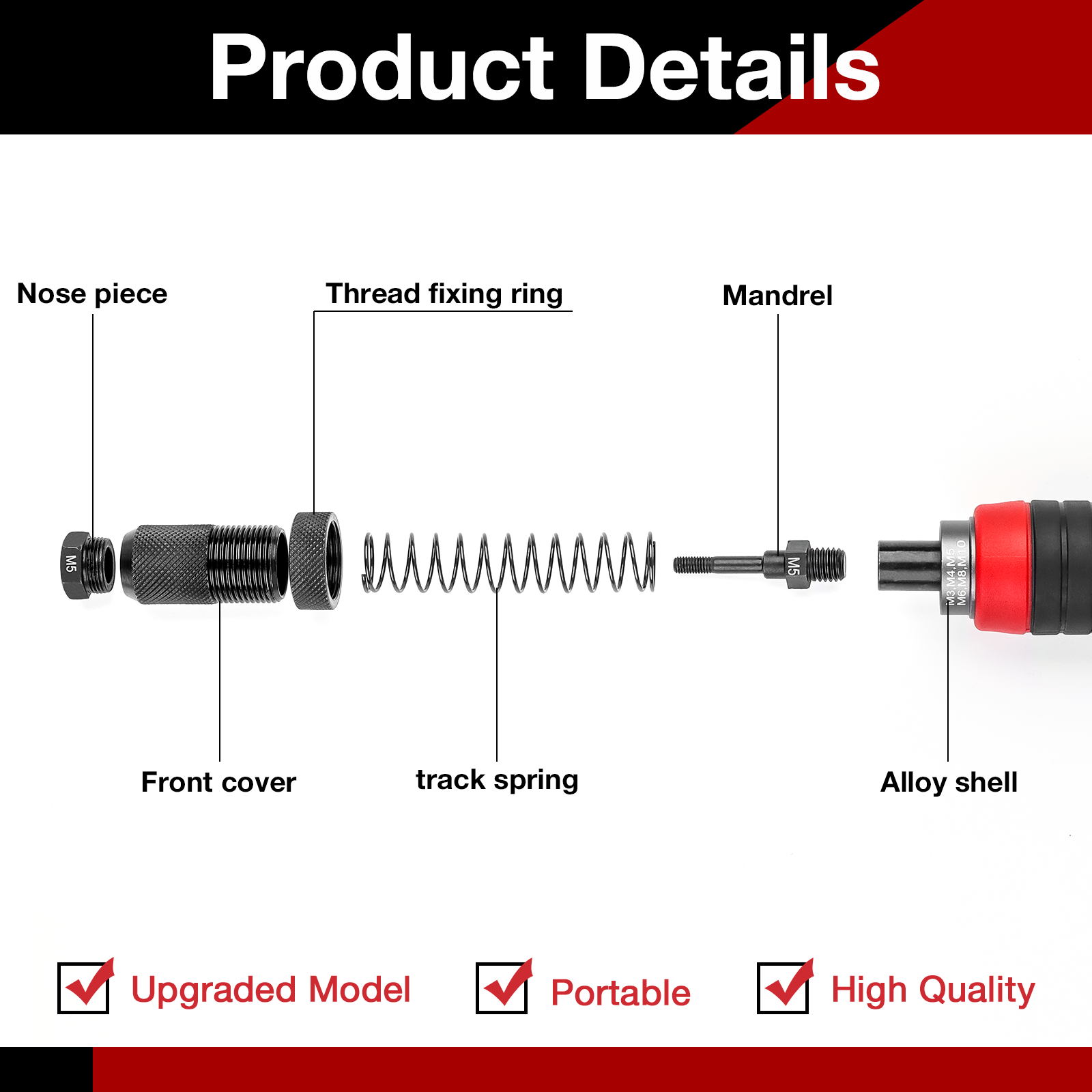 M3 M4 M5 M6 M8 M10 Home Rivet  - огляд і ціна Diy Electronics Power Supply