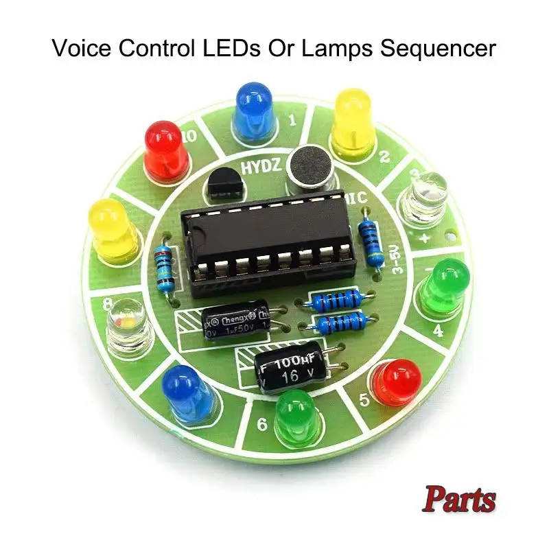 LED Light Kit CD4017 Colorful  - огляд і ціна Diy Home Electronics Lab