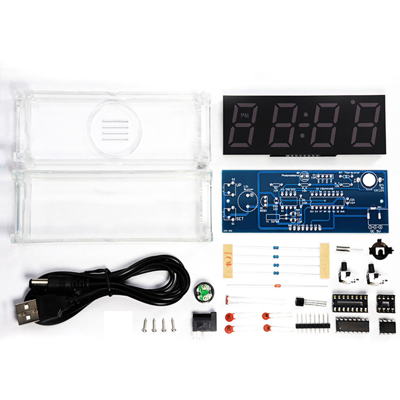 Digital Tube DIY Clock Kit Tem - огляд і ціна Diy Electronics Repair Kit