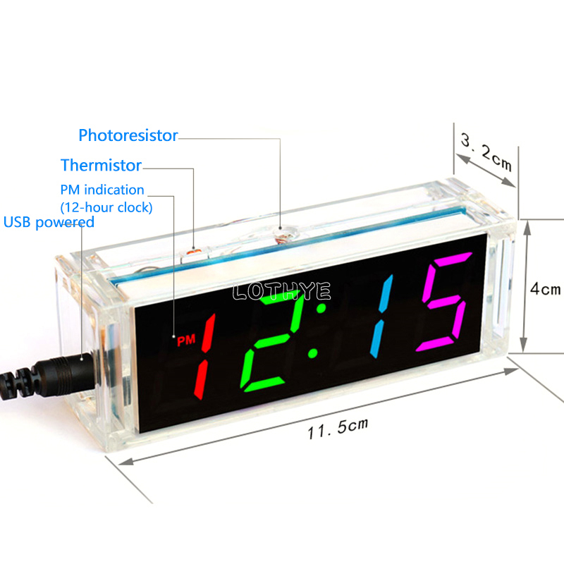 Digital Tube DIY Clock Kit Tem - огляд і ціна Diy Electronics Repair Kit