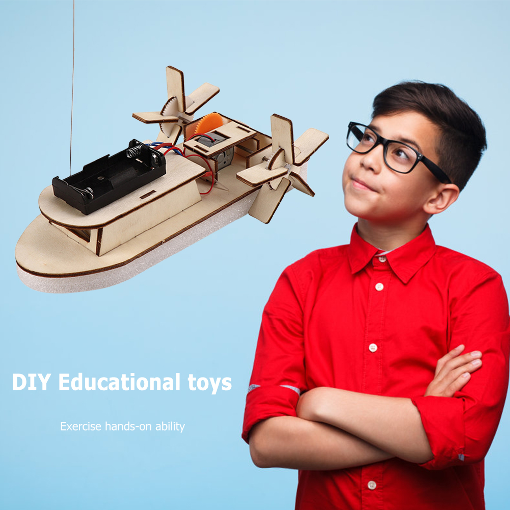 DIY Boat Model Science Toys Ki - огляд і ціна Diy Electronics Kids