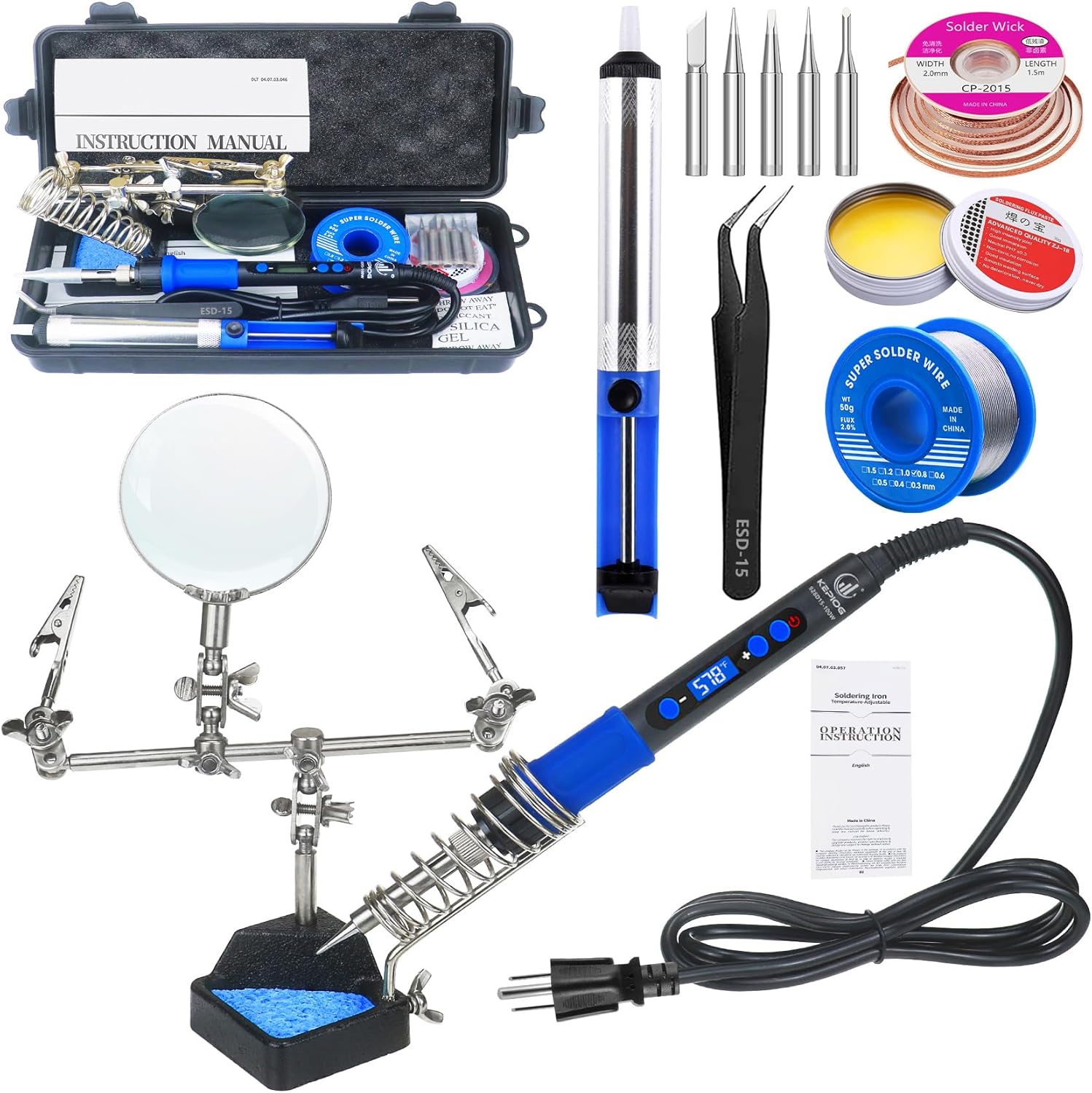 Soldering Iron Kit, 100W LCD D - огляд і ціна Soldering Iron Kit