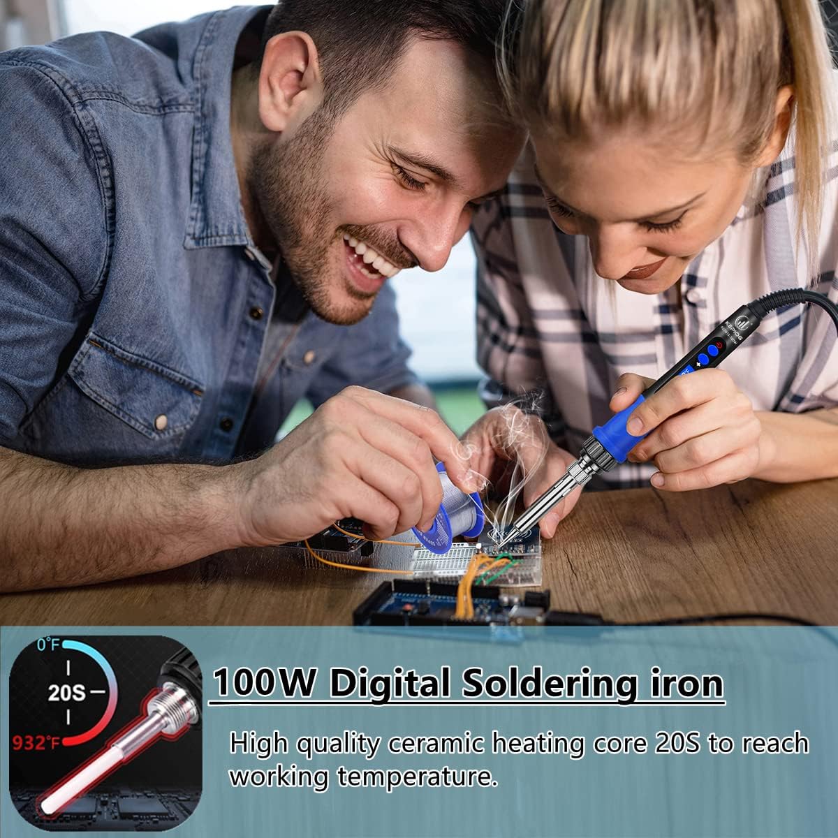 Soldering Iron Kit, 100W LCD D - огляд і ціна Soldering Iron Kit