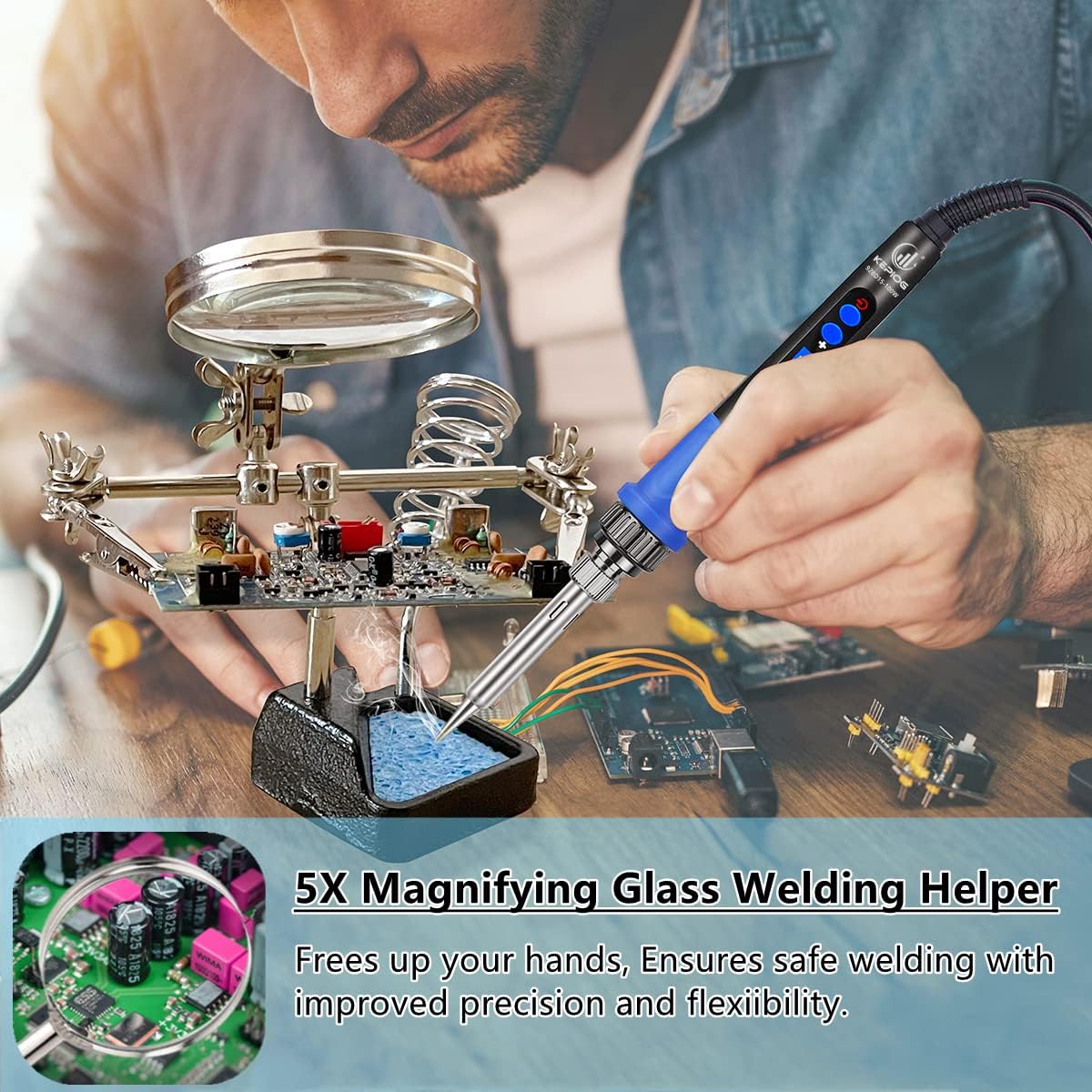 Soldering Iron Kit, 100W LCD D - огляд і ціна Soldering Iron Kit
