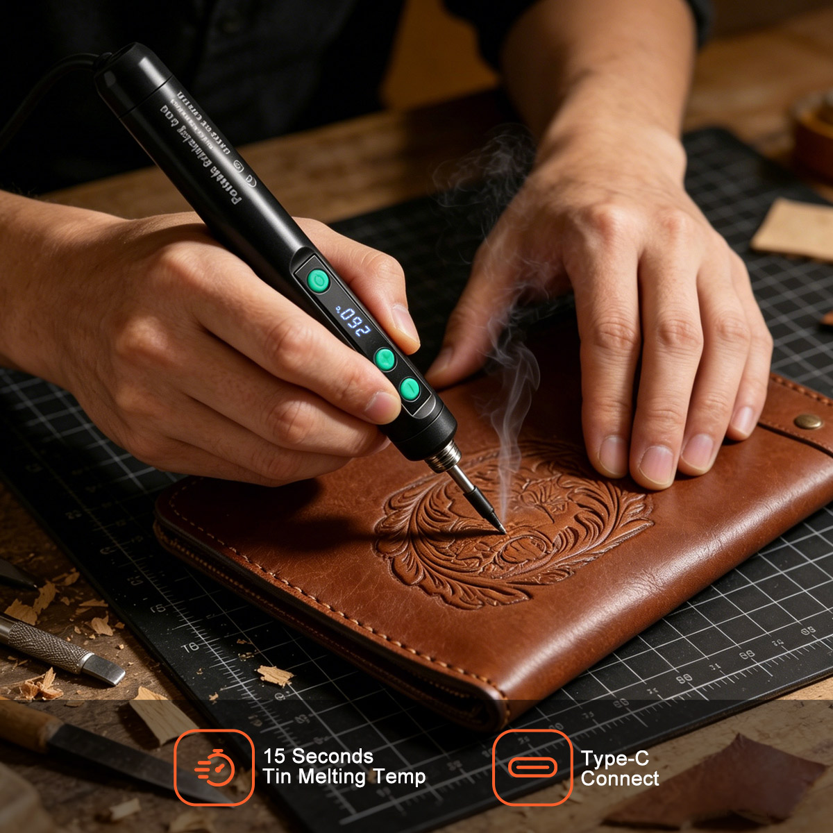 USB Rechargeable Digital Solde - огляд і ціна Soldering Iron Kit