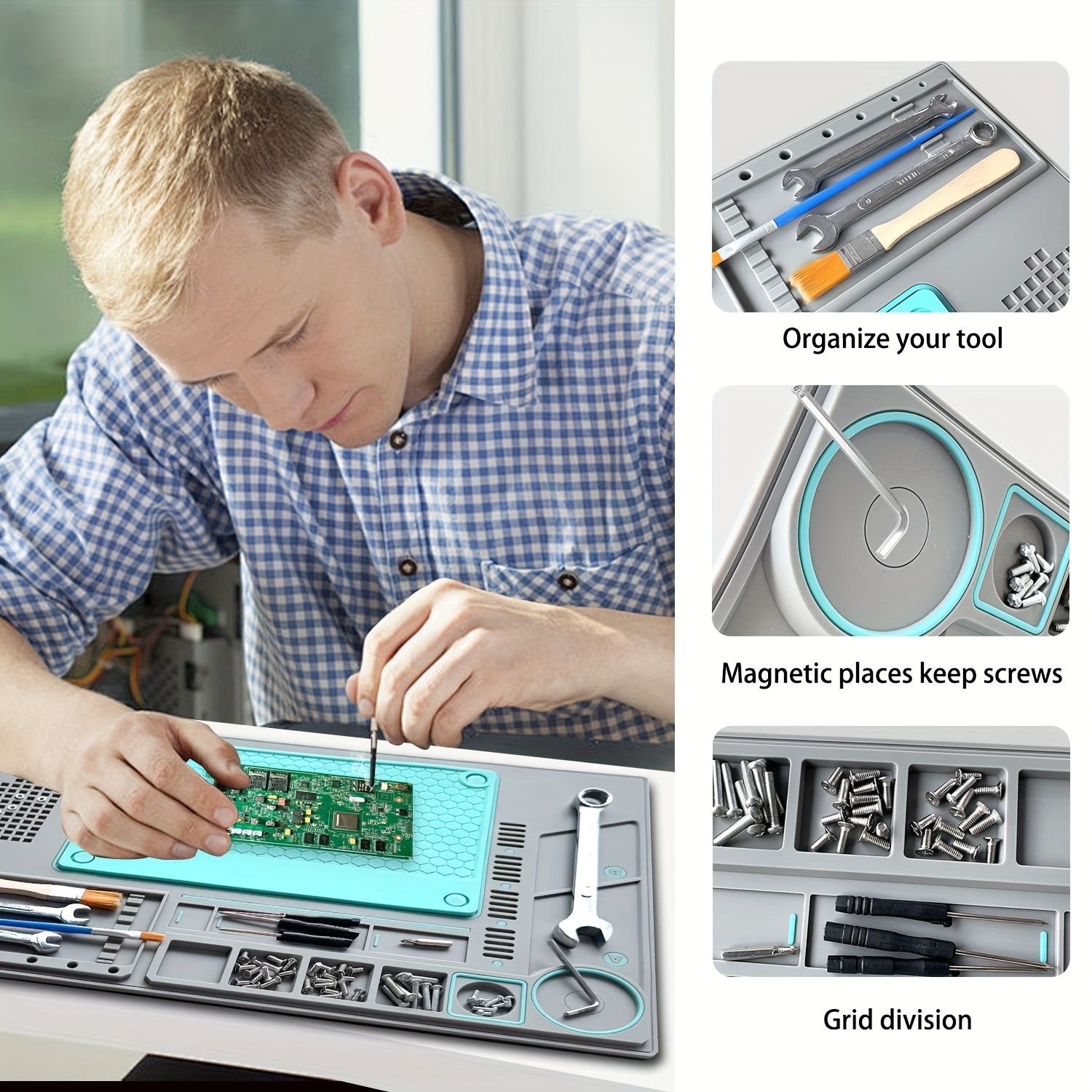 Heat Resistant Solder Mat Insu - огляд і ціна Soldering Iron Kit