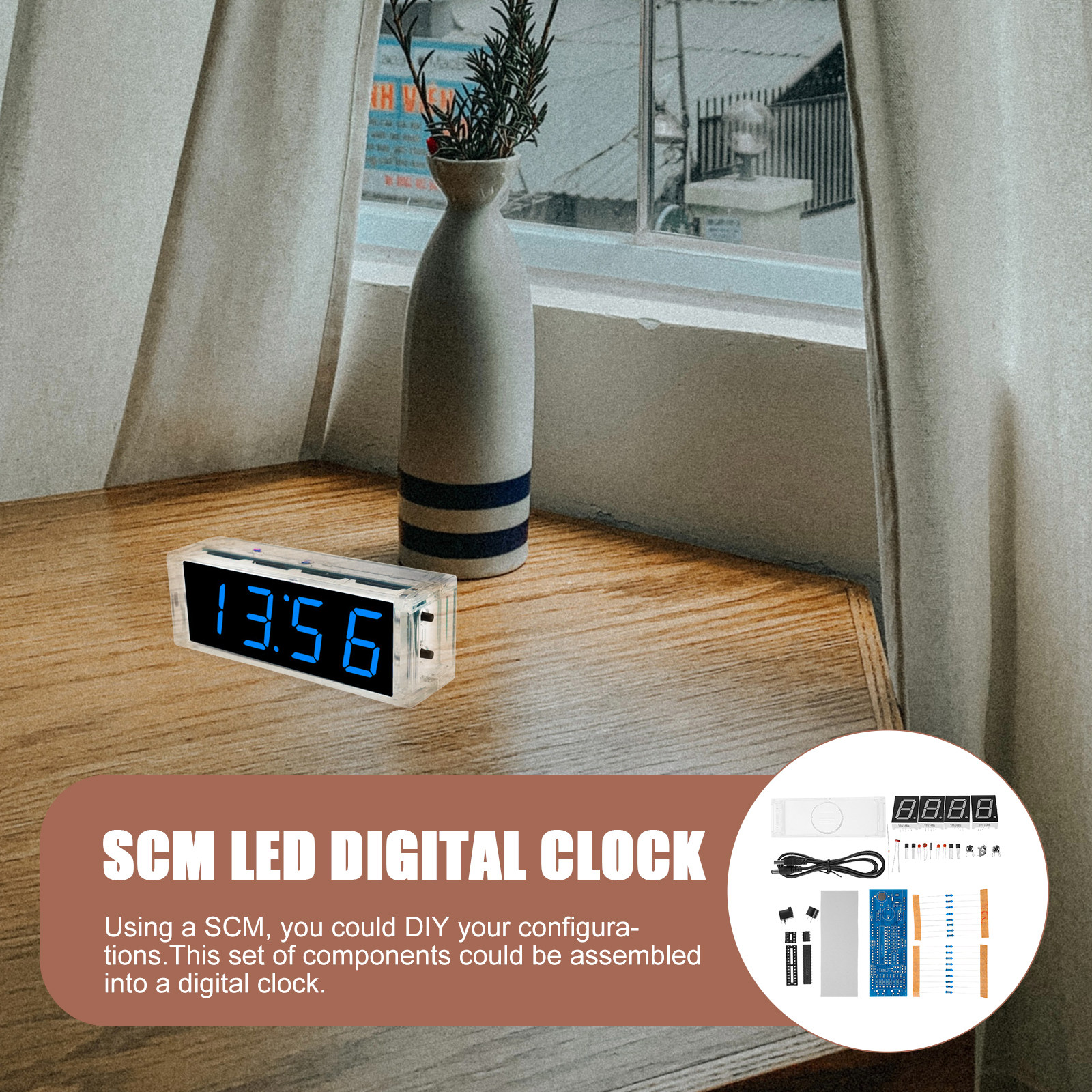 1Set Scm Digital LED Clock Kit - огляд і ціна Useful Diy Electronics
