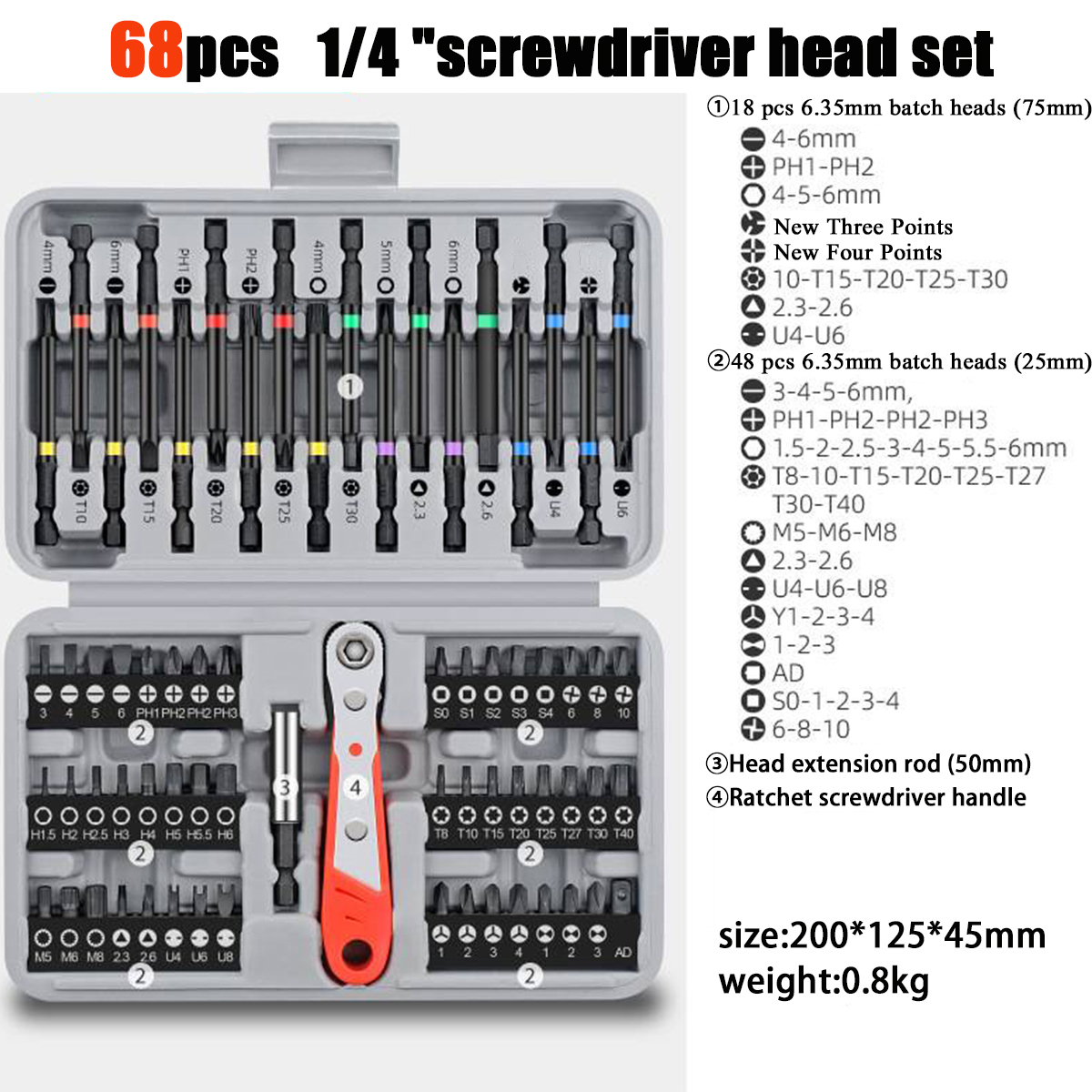 68 in 1 Precision Ratchet Scre - огляд і ціна Diy Electronics Repair Kit