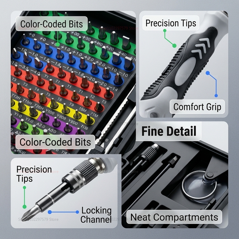 132 in 1 Precision Screwdriver - огляд і ціна Useful Diy Electronics