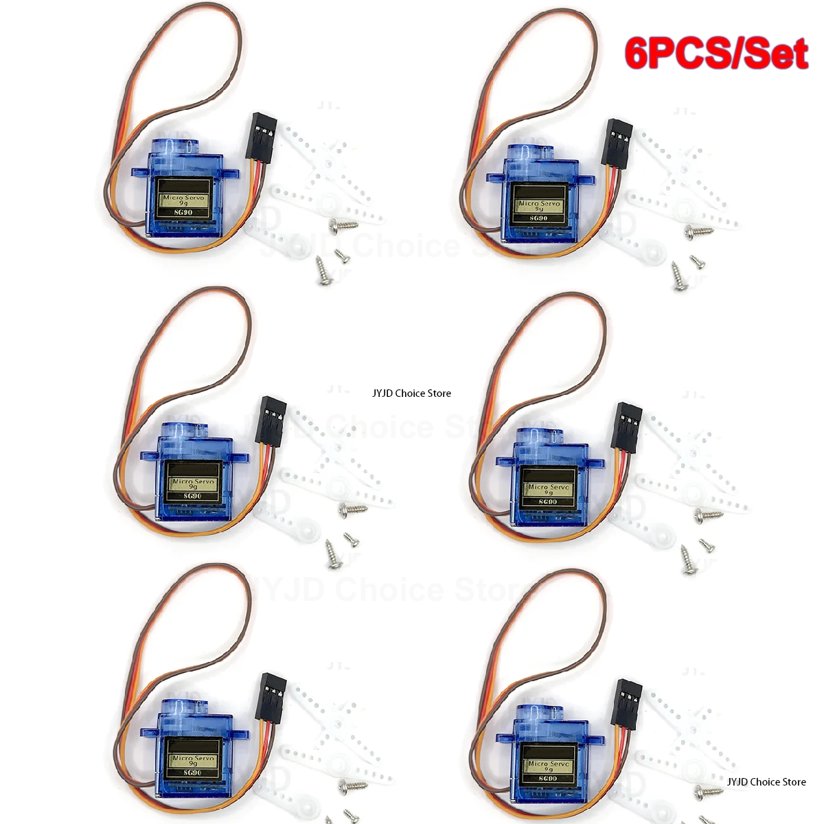 6pcs Sg90 9g Micro Servo Motor - огляд і ціна Servo Motor Sg90