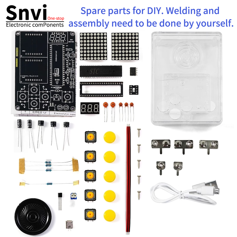 Snvi DIY Pixel Game Console Ki - огляд і ціна Diy Electronics Kids